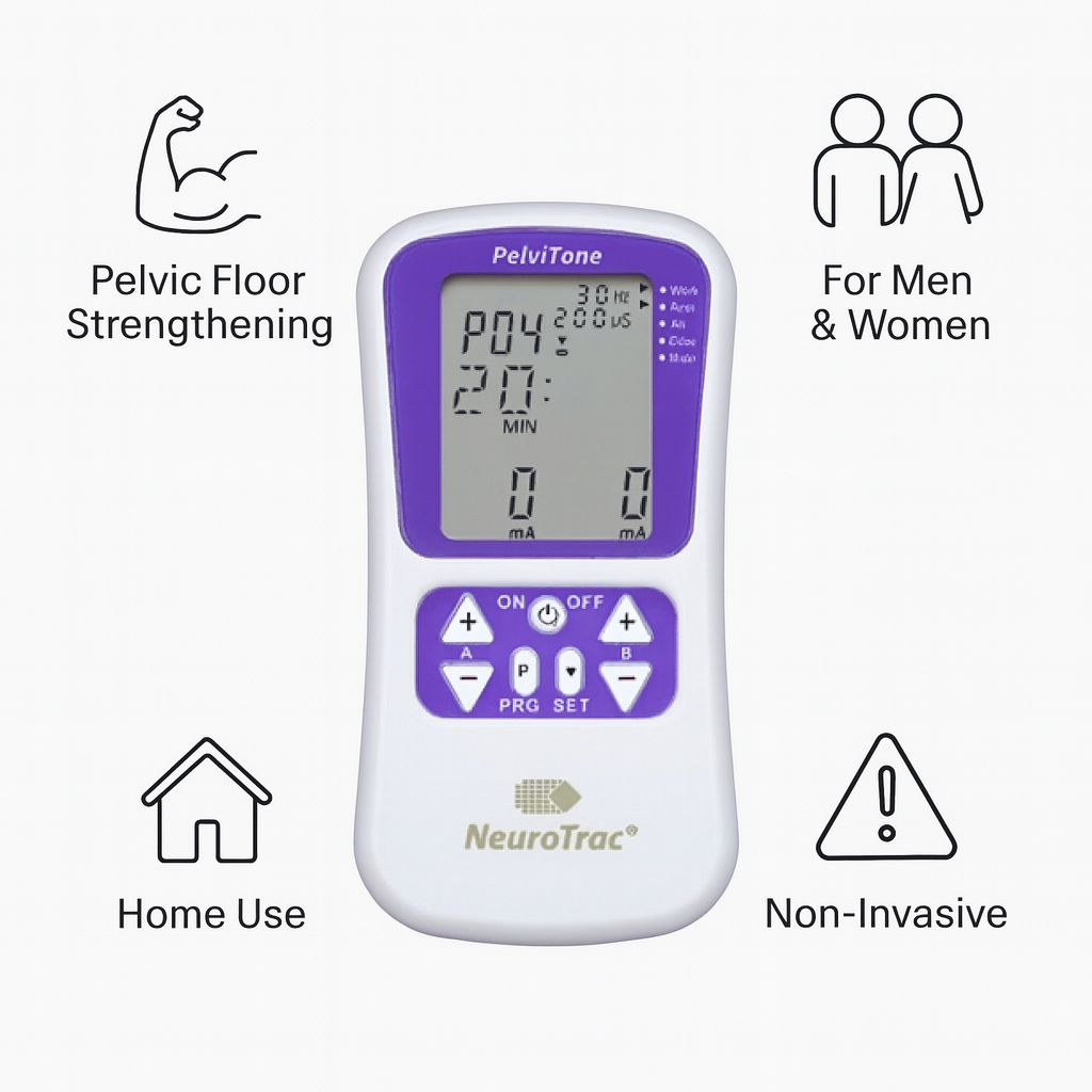 NeuroTrac PelviTone Dual Channel Stim Unit with Probe for Pelvic Floor Exercise