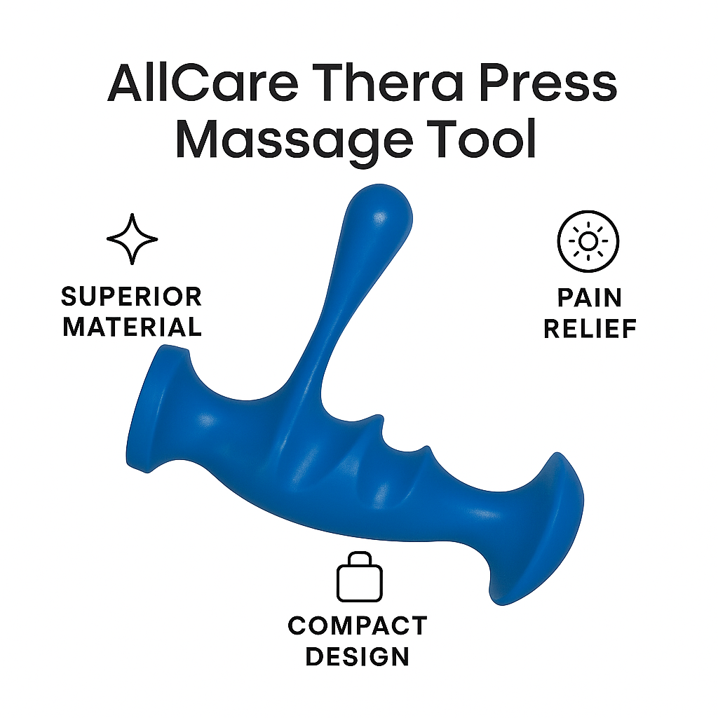 Thera Press Deep Tissue Massage Tool for Myofascial and Pain Relief - Hypoallergenic