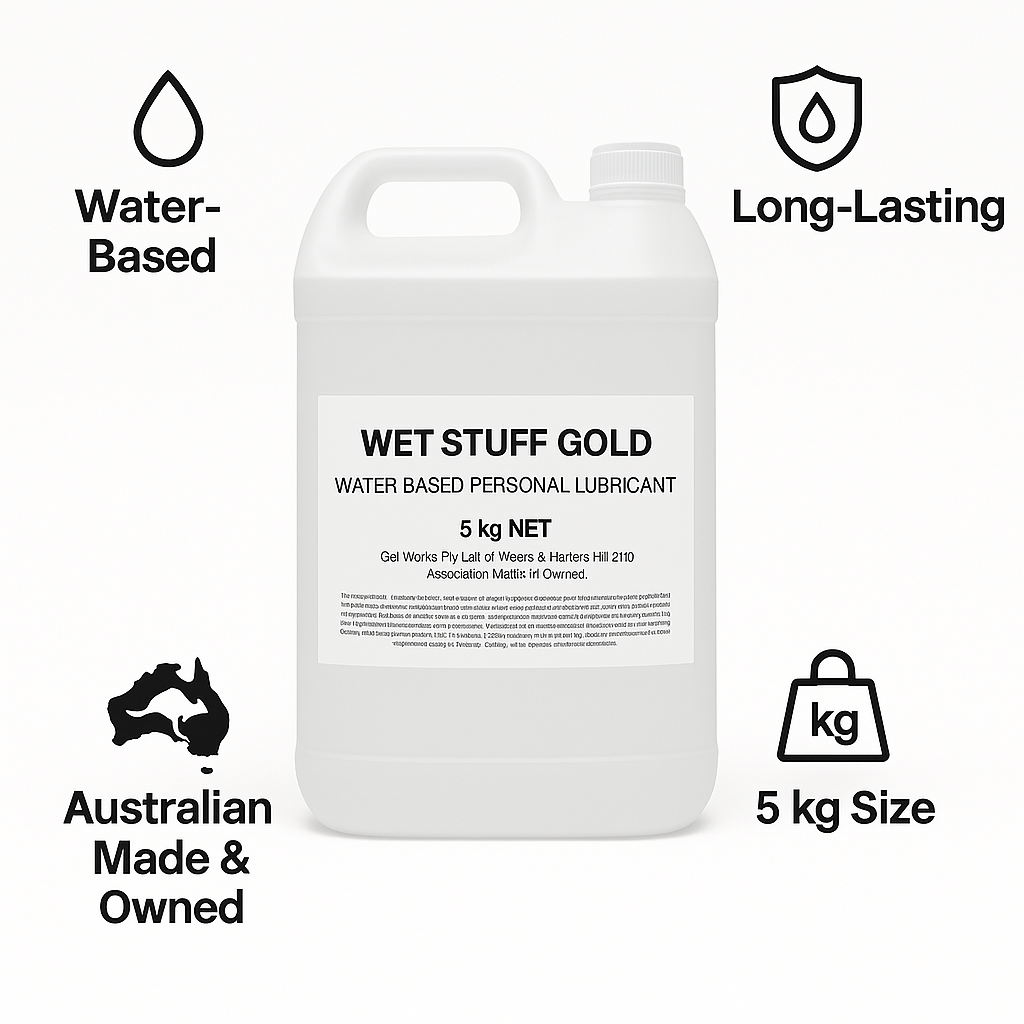 Wet Stuff Gold Clear Water-Based Lubricant for Intimate Use - 5kg