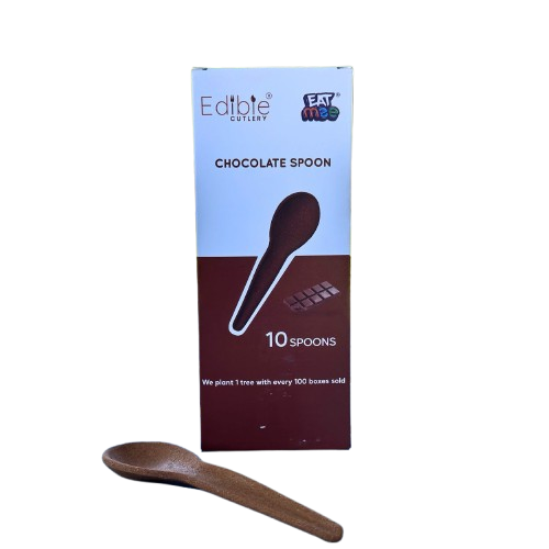 Edible Spoon - Chocolate, Rich and Delicious, Pack of 10