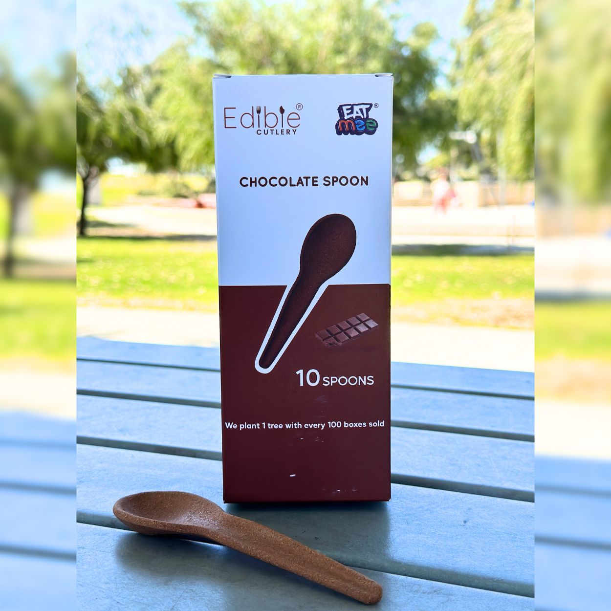 Edible Spoon - Chocolate, Rich and Delicious, Pack of 10