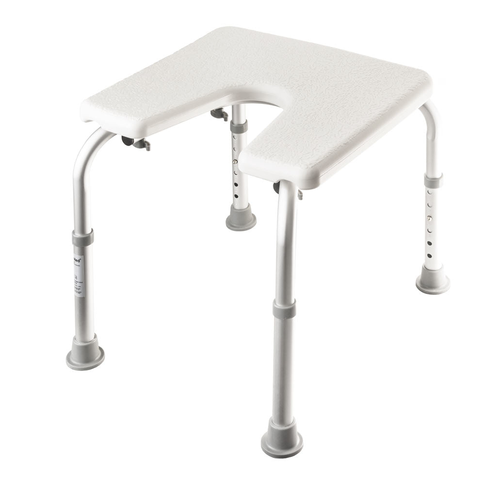 Adjustable Hygiene Shower Stool - Corrosion-Free Bathroom Aid with Ergonomic Seat for Personal Hygiene