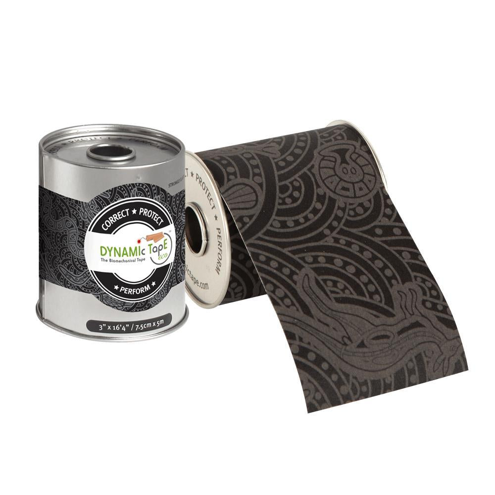Dynamic Tape Eco Grey 7.5cm x 5m - Biomechanical Adhesive Tape for Sports, Physio, Knee, Ankle, Elbow & Muscle Support