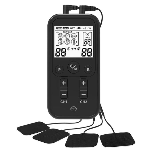 TENS Machine Rechargeable Dual Channel Digital EMS Unit