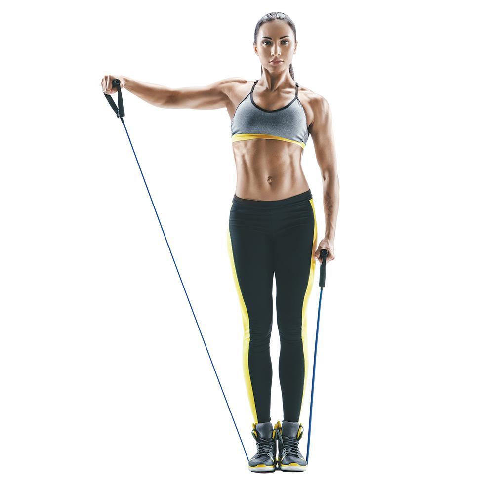 Resistance Tube with Handles – 130cm Exercise Band for Strength Training, Pilates & Rehab