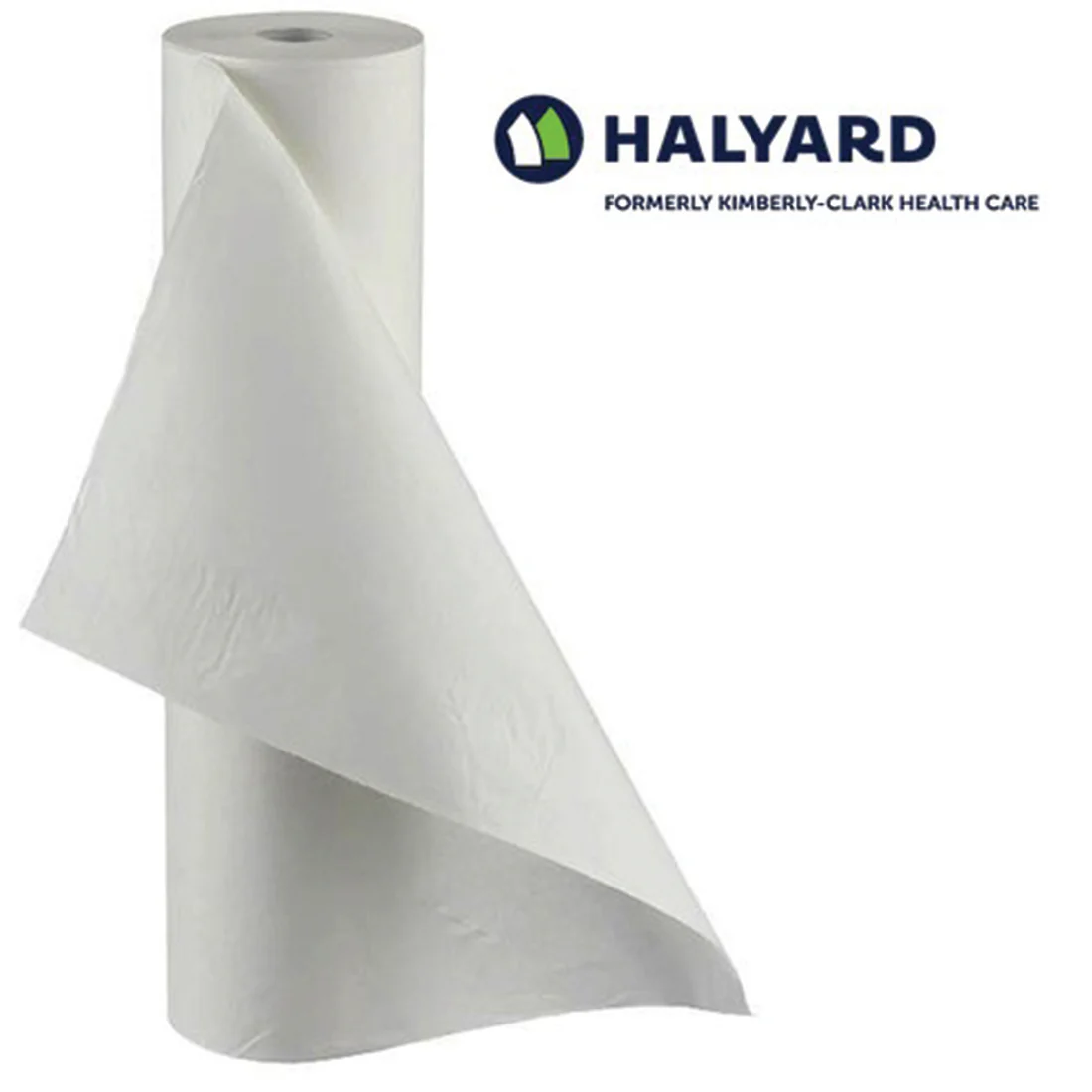 Halyard Bed Sheet Roll – 54cm x 80m, Single-Ply Tissue, Linen-Like Feel, Disposable Examination Couch Cover, Hygienic Surface Protection