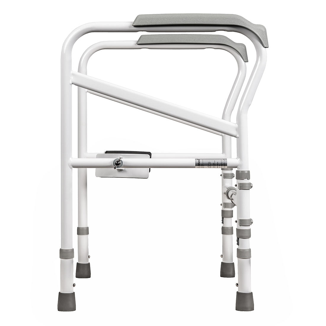 Adjustable Toilet Safety Frame with Fixed Support for Elderly and Mobility Aid - Height & Width Customisable