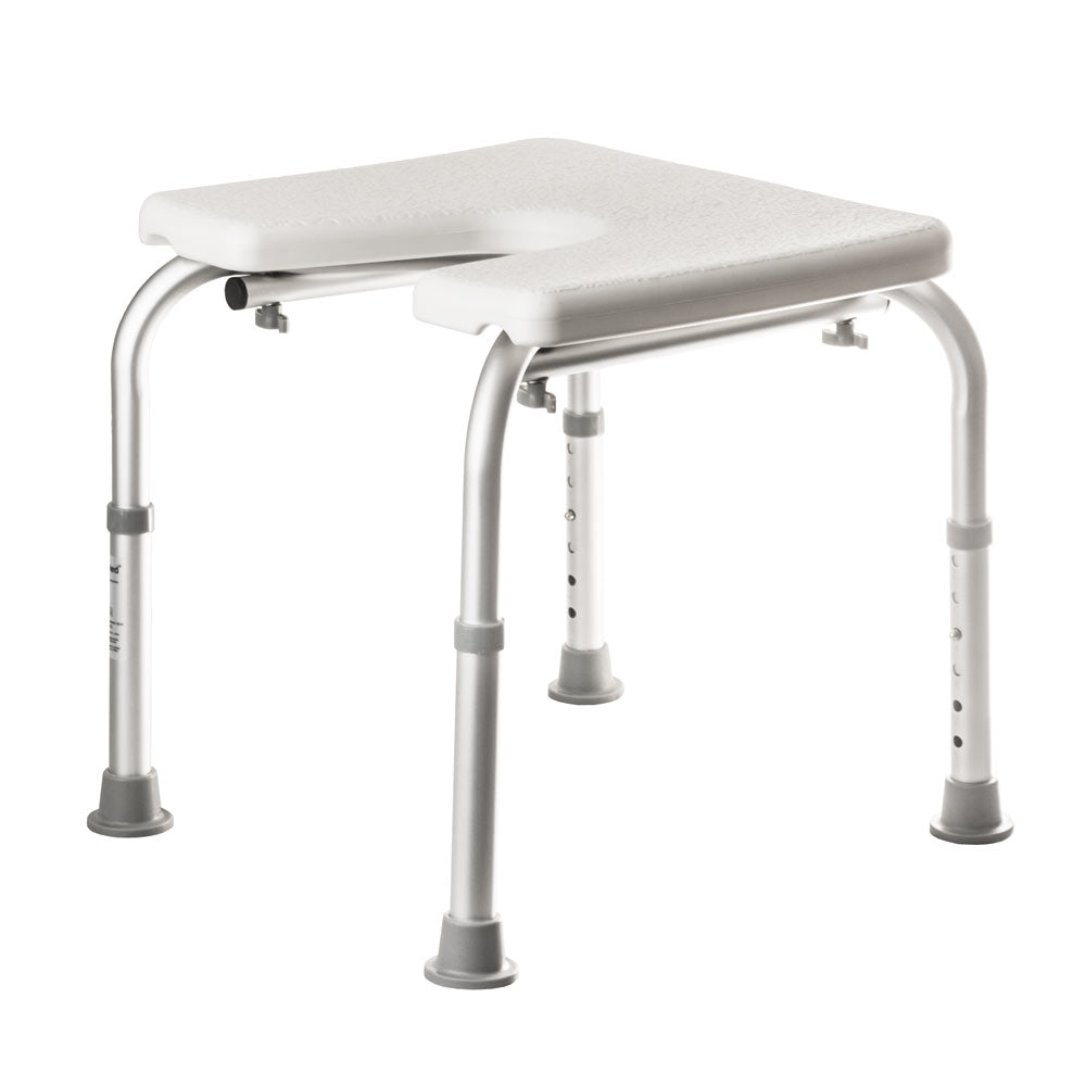 Adjustable Hygiene Shower Stool - Corrosion-Free Bathroom Aid with Ergonomic Seat for Personal Hygiene