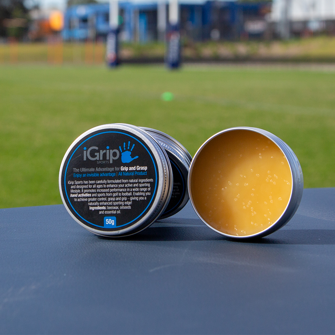iGrip Sports Grip Tin – Natural Beeswax Hand Grip Enhancer for Sports & Fitness