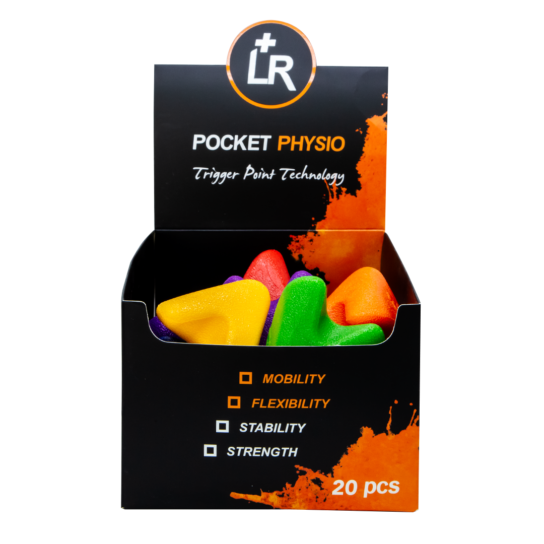 Lockeroom Pocket Physio Trigger Point Massage Tool - Pack of 20 for Deep Muscle Relief, Latex Free