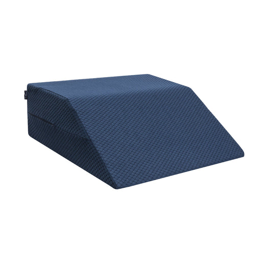 Premium Leg Elevation Wedge Cushion with Memory Foam – Relieve Swollen Legs and Back Pain, 60x50x20cm