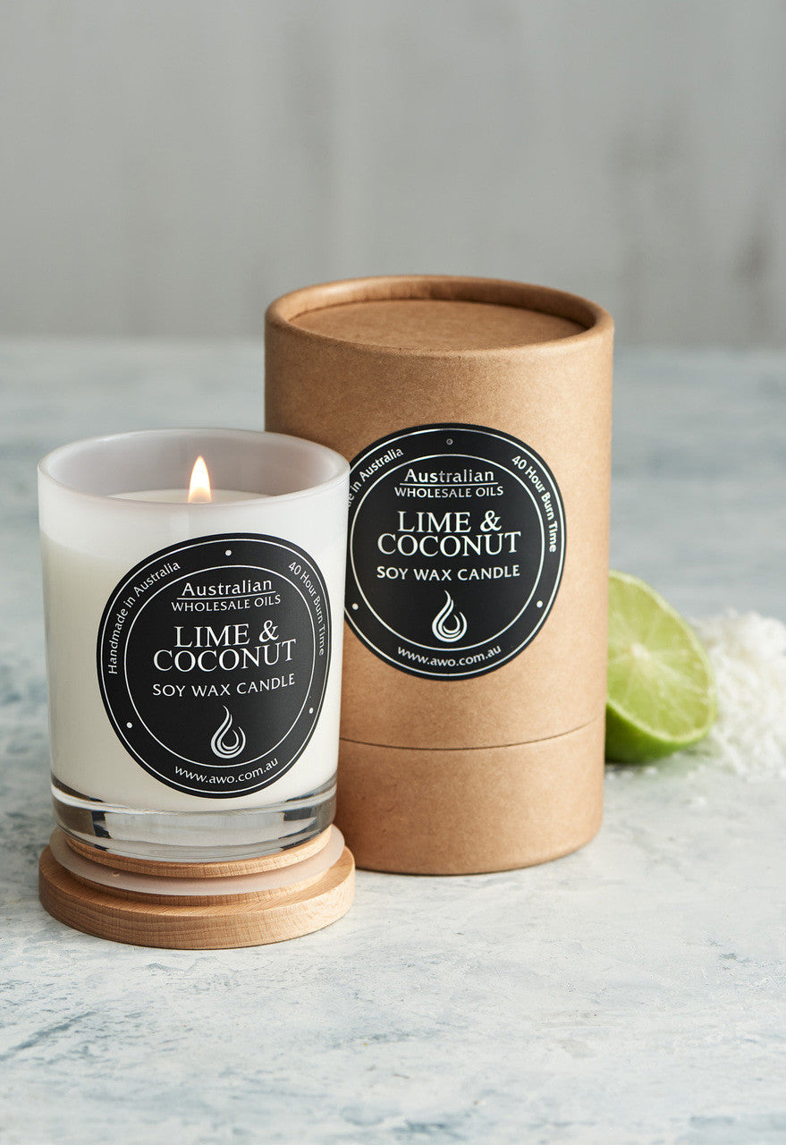 Lime and Coconut Soy Candles