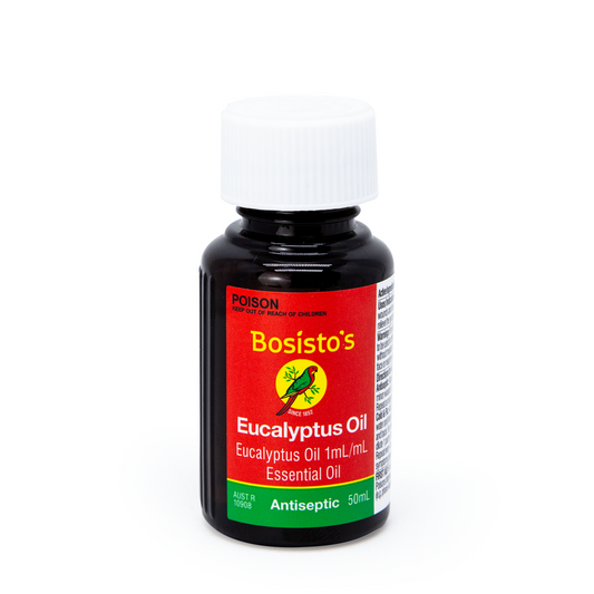 Bosisto's Eucalyptus Oil 50mL - 100% Pure Essential Oil for Natural Health, Aromatherapy