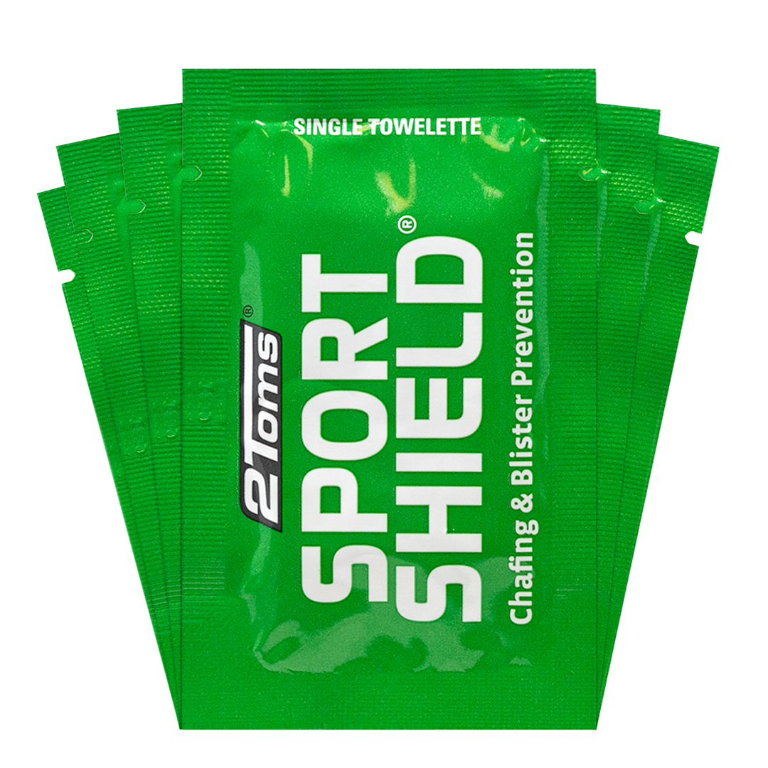 2Toms SportShield® Anti-Chafing Towelettes 6-Pack – Sweatproof, Waterproof Skin Protection for Active Aussies