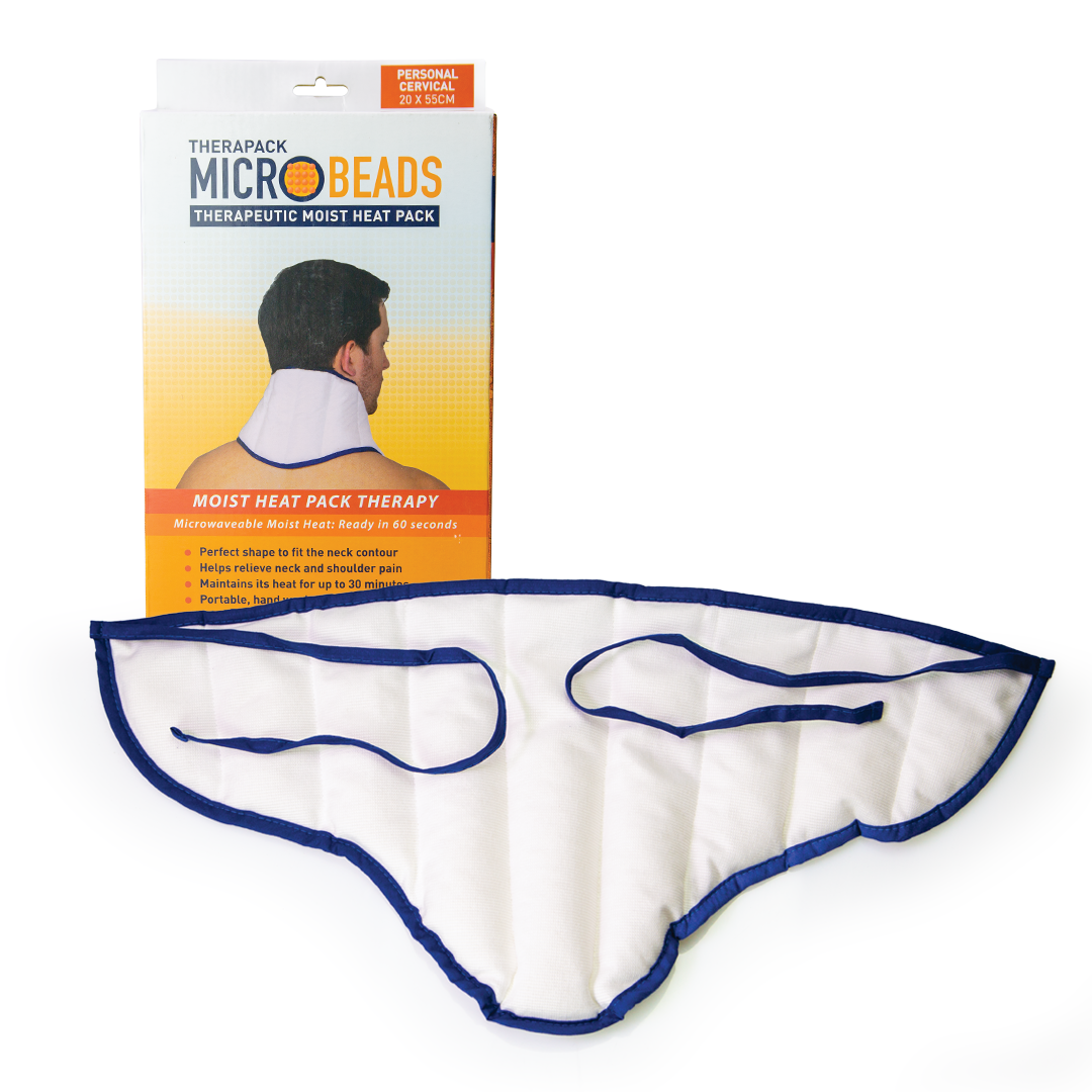 Therapack Microbead Cervical Heat Pack | Moist Heat Therapy for Neck Pain Relief