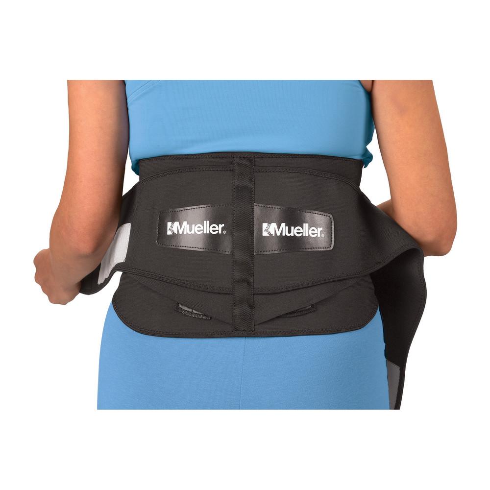 Mueller Adjustable Lumbar Support Back Brace with Removable Pad - Unisex Back Pain Relief