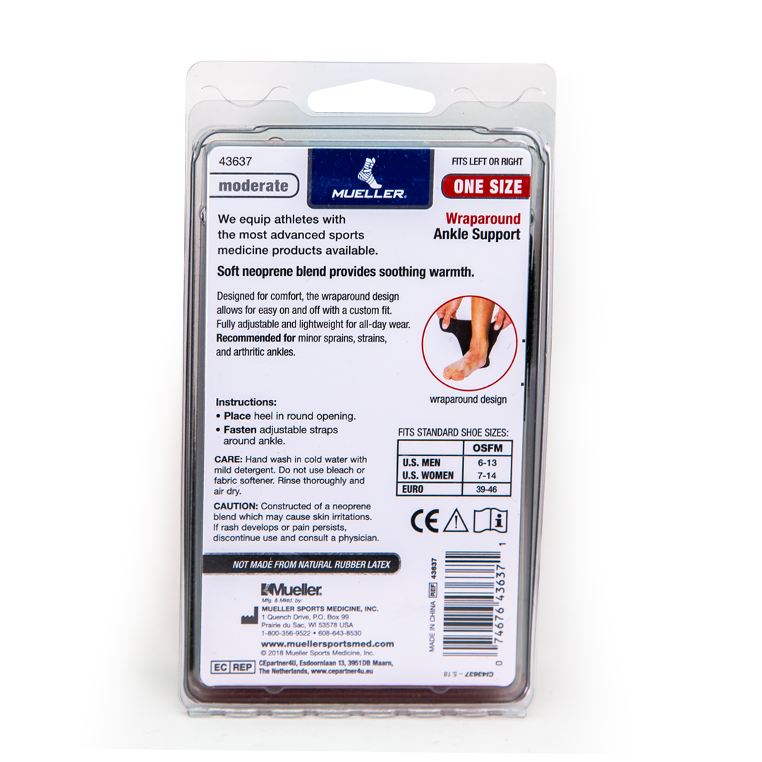 Mueller Wraparound Ankle Support - Effective Pain Relief for Sprains, Strains & Arthritis