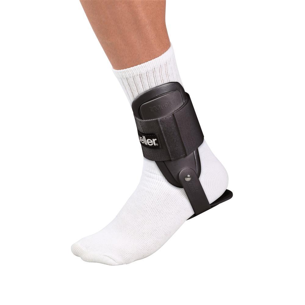 Mueller Sports Medicine Lite Ankle Brace - Adjustable Support, One Size Fits Most, Black - Ideal for Injury Prevention & Recovery