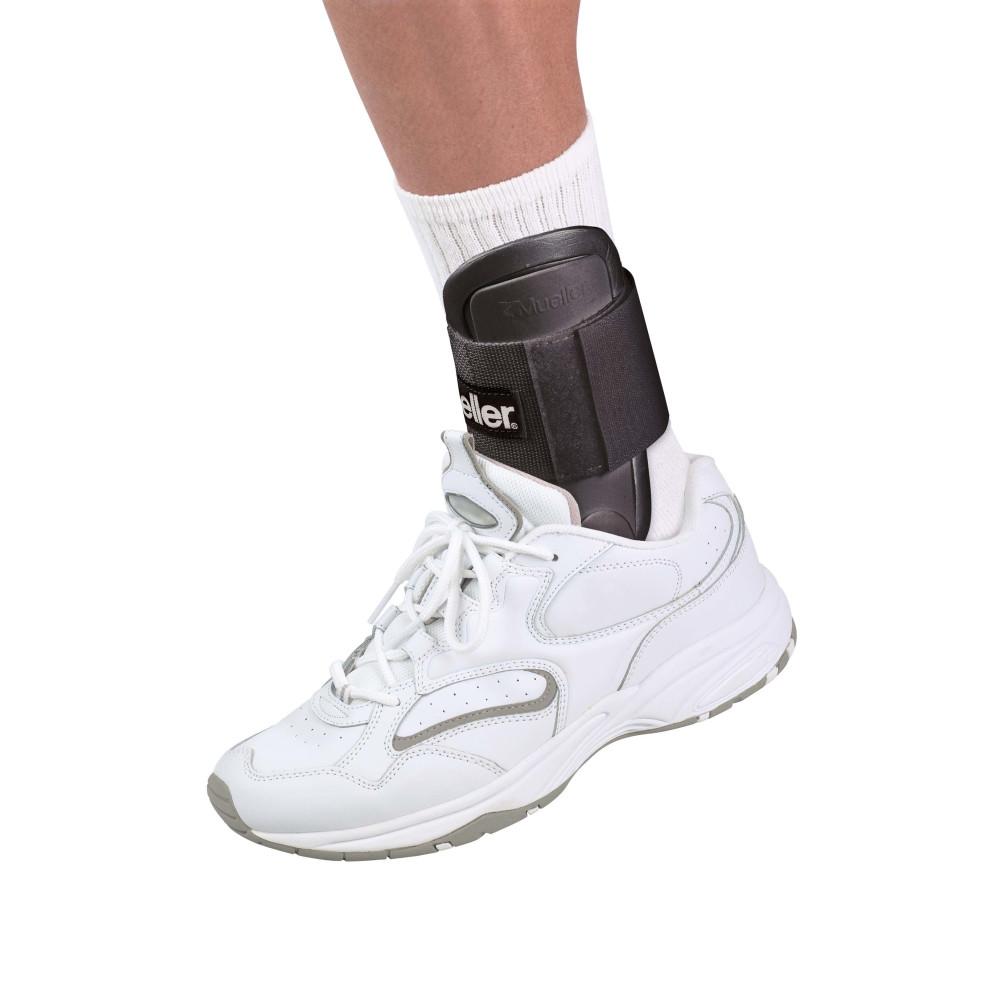 Mueller Sports Medicine Lite Ankle Brace - Adjustable Support, One Size Fits Most, Black - Ideal for Injury Prevention & Recovery
