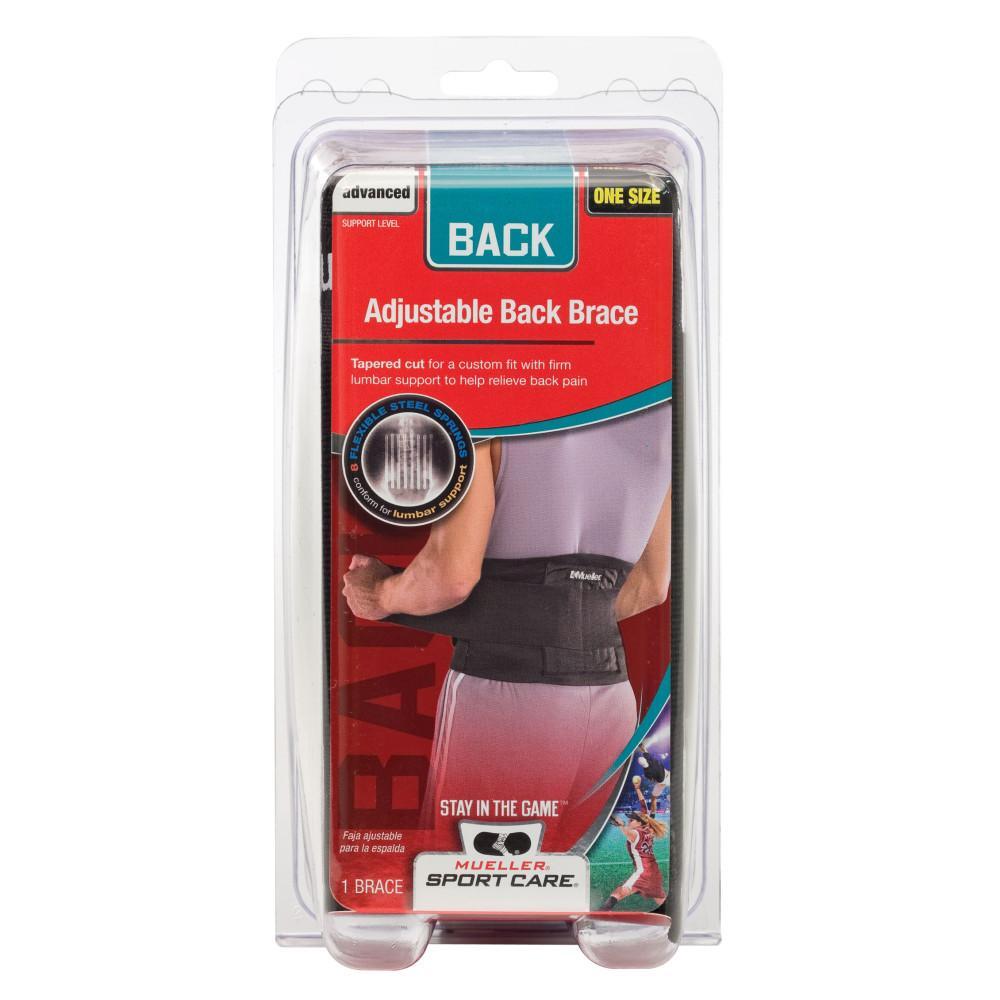 Mueller Adjustable Back Brace for Lower Back Pain Relief, Lumbar Support, Ideal for Daily Use