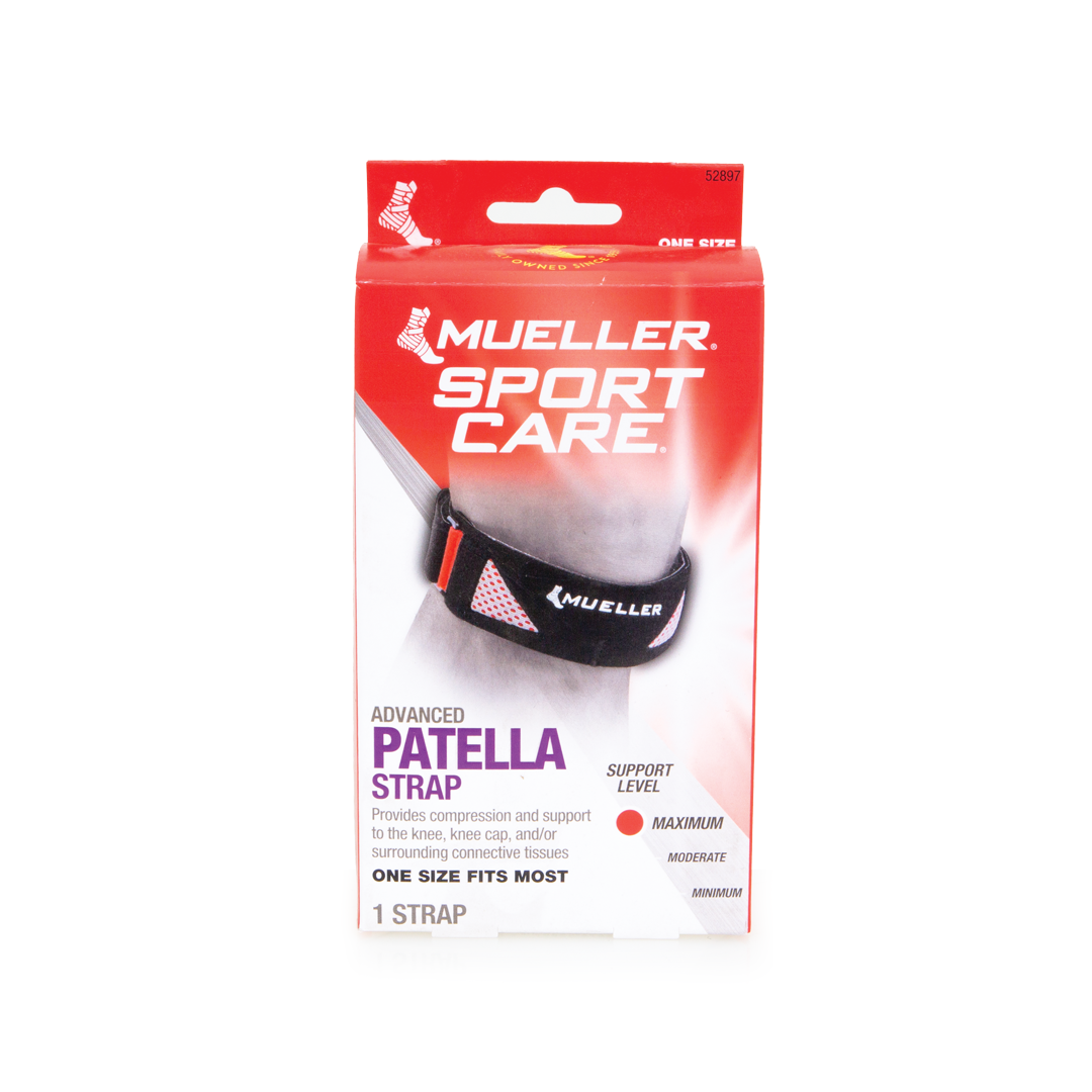 Mueller Advanced Patella Knee Strap, One Size - Ideal for Knee Support & Pain Relief
