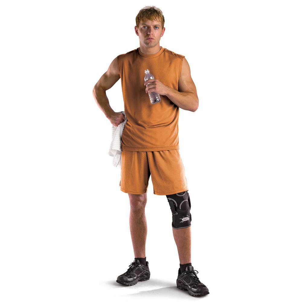 Mueller Hg80 Hinged Knee Brace, Neoprene-Free, Moisture-Wicking Support