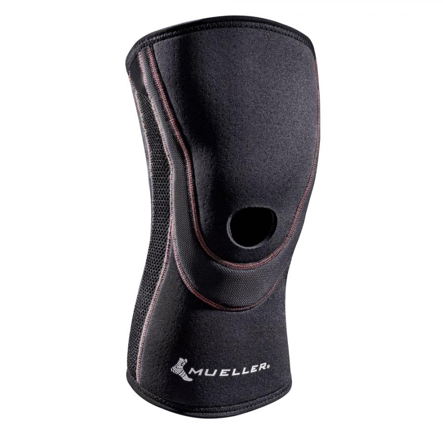 Mueller Breathable Open Patella Knee Sleeve - Support for Weak or Injured Knees, Sport & Recovery Gear