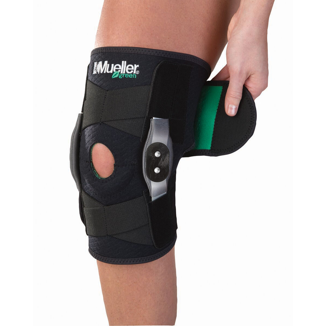 Mueller Green Adjustable Hinged Knee Brace for Sports & Activities
