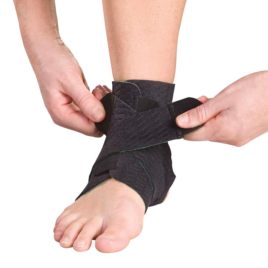 Mueller Adjustable Ankle Support Brace - Black/Green | Sports, Weak or Sprained Ankles