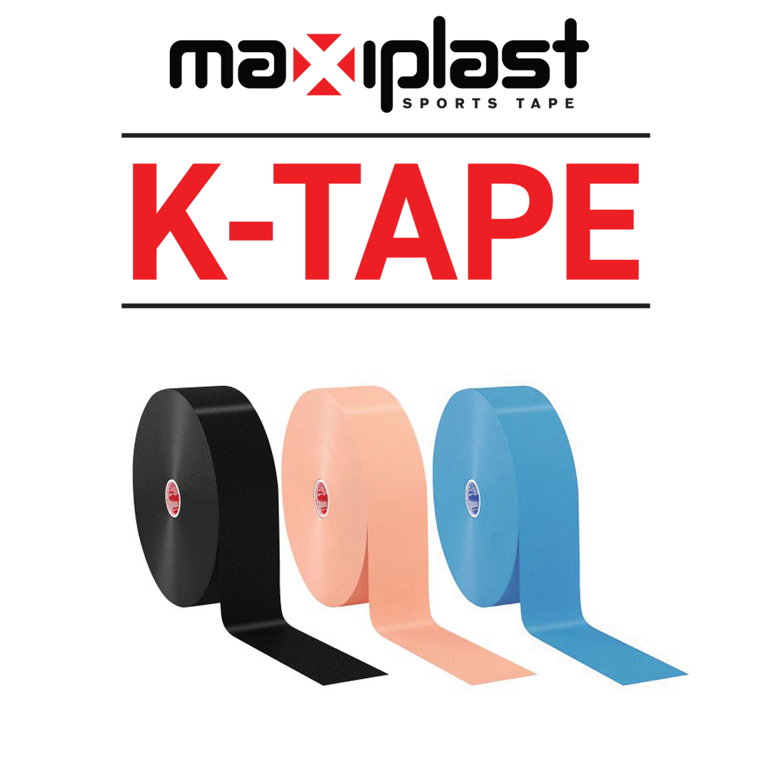 Maxiplast K-Tape 50mm x 35m - Premium Elastic Kinesiology Tape for Sports & Physio Support