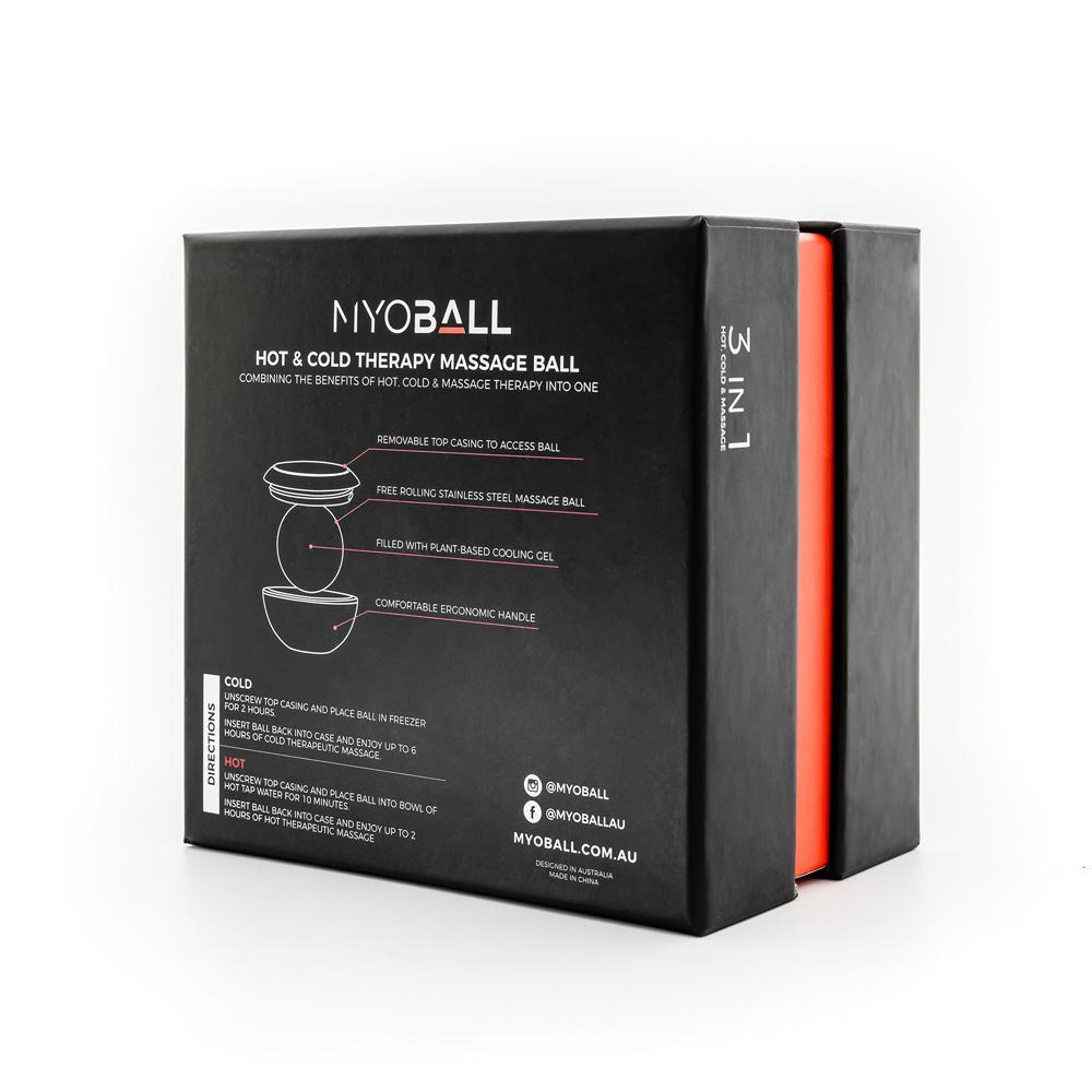 MYOBALL Massage Therapy Ball 80mm Large for Cryotherapy Heat Therapy & Muscle Relief