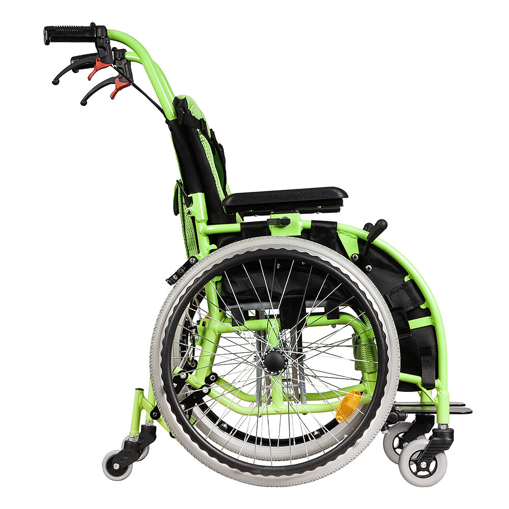 Kids Paediatric Wheelchair - Lightweight Aluminium, Foldable & Adjustable, TGA Certified