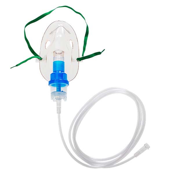 Adult Nebuliser Mask with Adjustable Fit and Clear Tubing, Latex-Free for Comfortable Inhalation Therapy