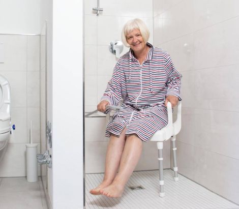 Shower Chair - Non-Slip Adjustable Seat for Elderly & Disabled | 130kg Capacity