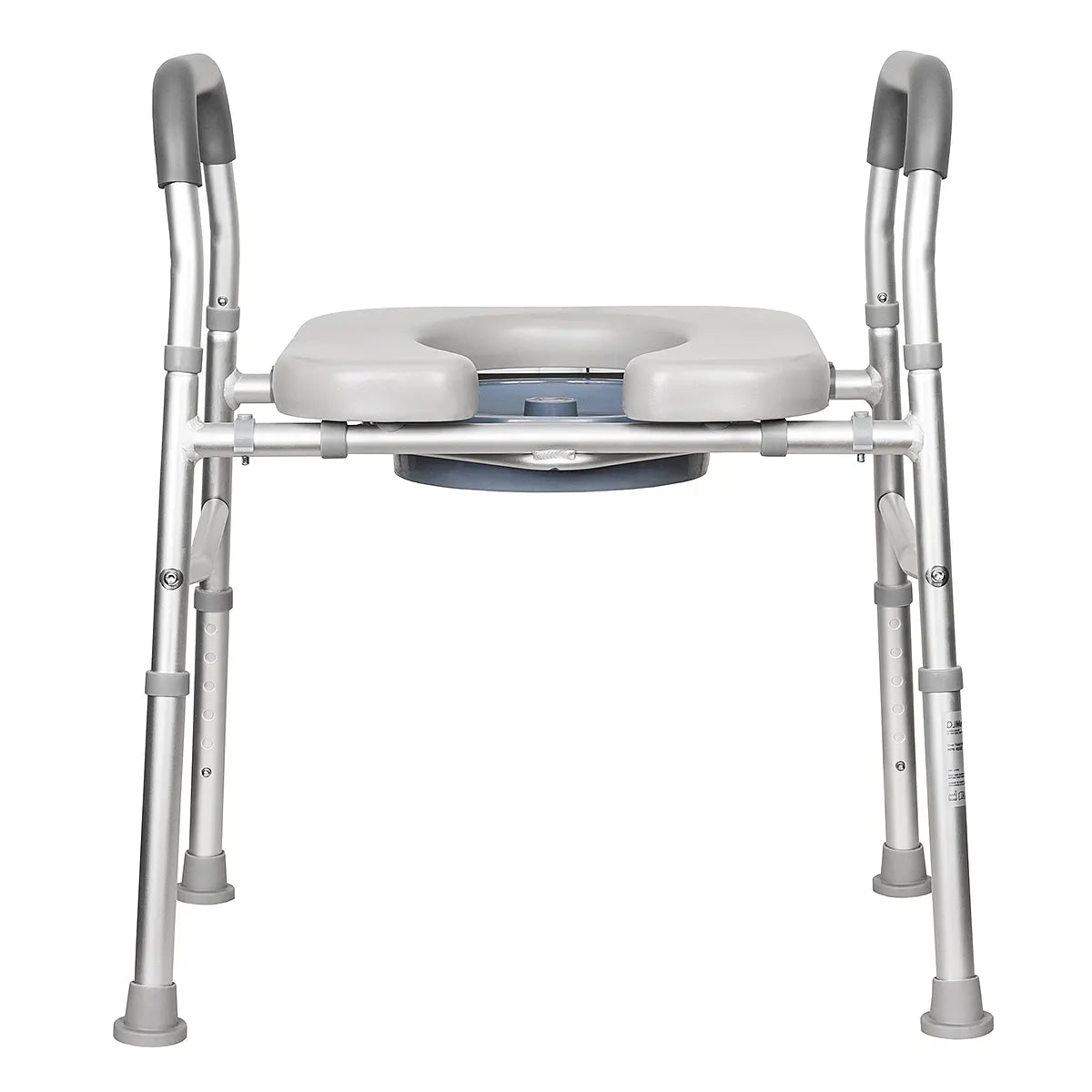 Over Toilet Aid with Cushioned Soft Seat - Adjustable Height & Sturdy Support for Elderly and Disabled, 130kg Capacity