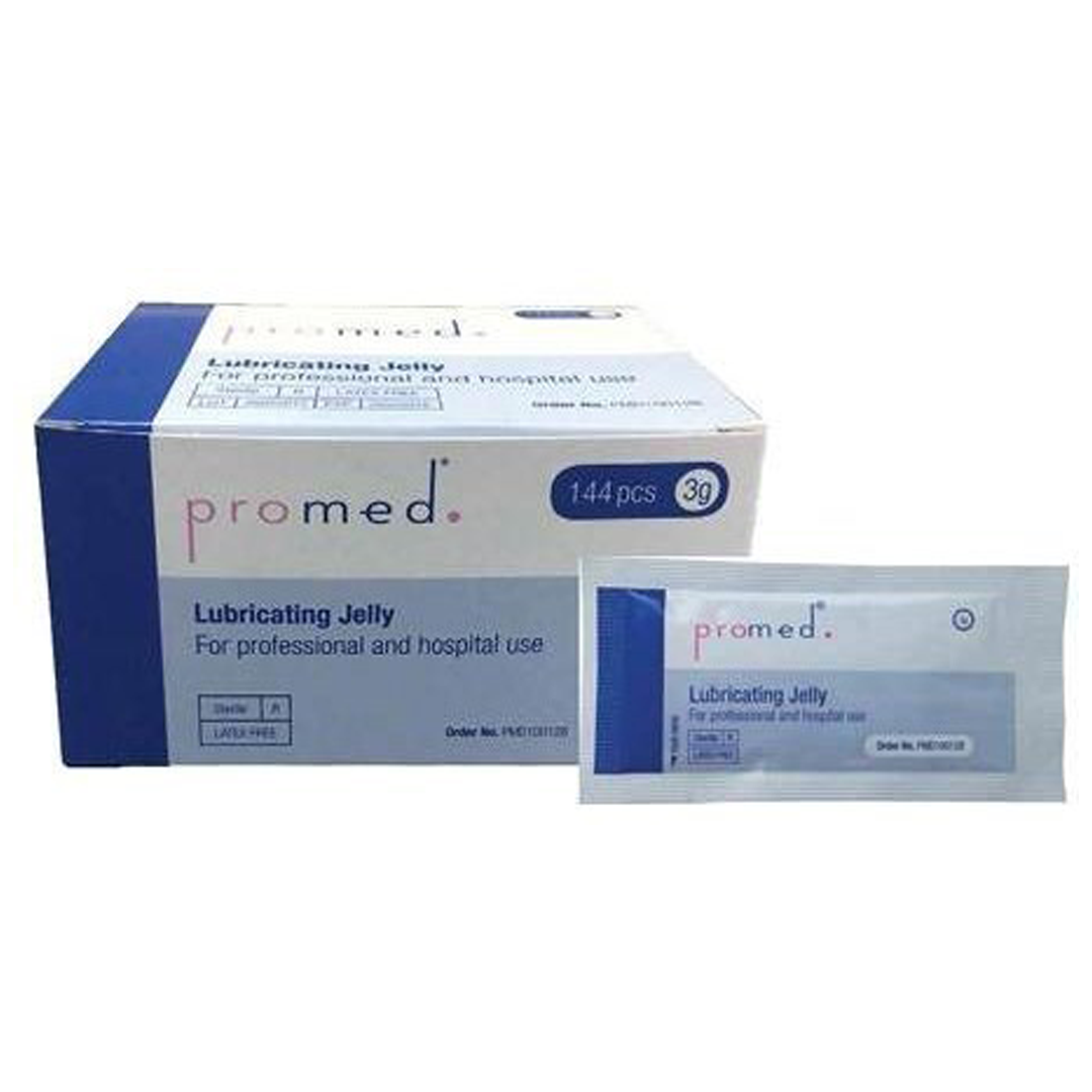 Promed Lubricating Gel 144 Pack - Clear, Long-Lasting Lubrication, Ideal for Sensitive Skin, Perfect for Personal and Medical Use