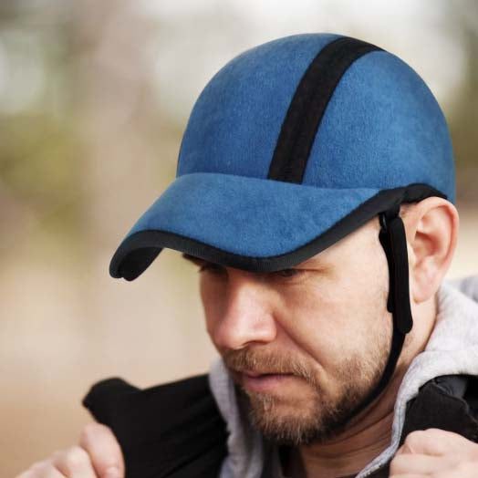Adjustable Padded Baseball Cap with Head Protection, Shock-Absorbing Foam, Breathable and Washable, Fits Adults 54-72cm