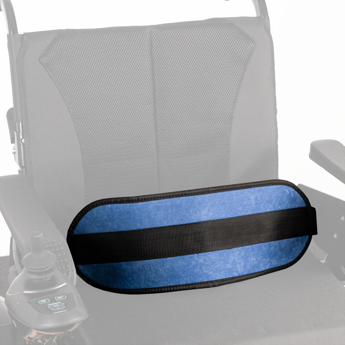 Adjustable Padded Safety Wheelchair Lap Belt, 15cm Wide Support Strap for Elderly & Disabled