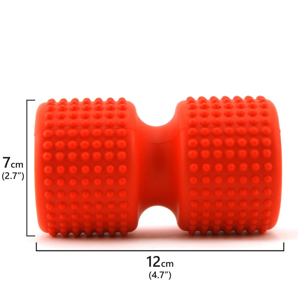 Lockeroom Posture Pro Thoracic Mobility Roller - Orange Deep Tissue Massager for Upper Back, Neck & Spine Relief