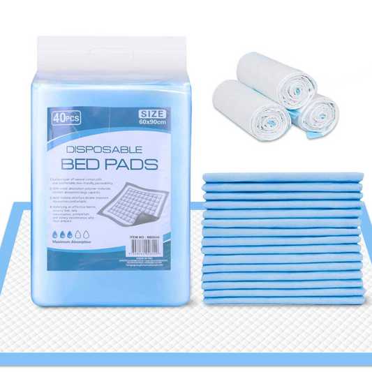 Incontinence Bed Pads (Blueys) Underpads 60x90cm – Super Absorbent Blue – 80 Pack