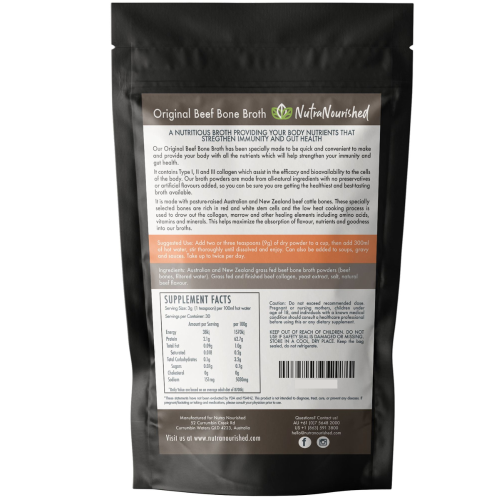 Bone Broth Beef - Premium Grass Fed from AU/NZ 90g