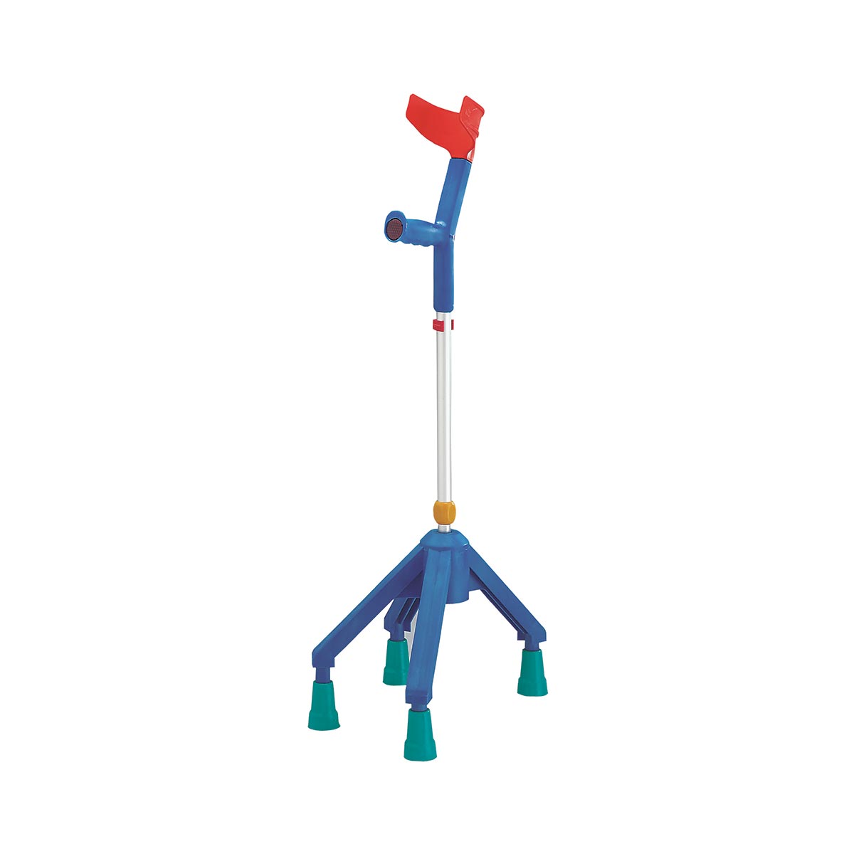 Rebotec Quadro Fun-Kids Quad Forearm Crutch - Adjustable Children's Support Open Cuff