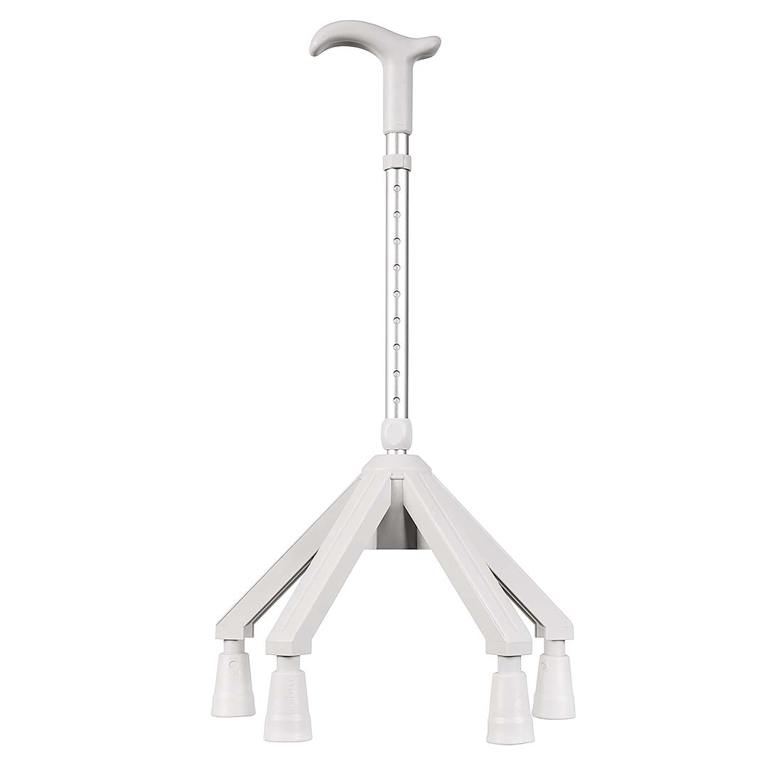 Quad Cane - Stable 4-Point Walking Stick with Adjustable Height for Enhanced Mobility