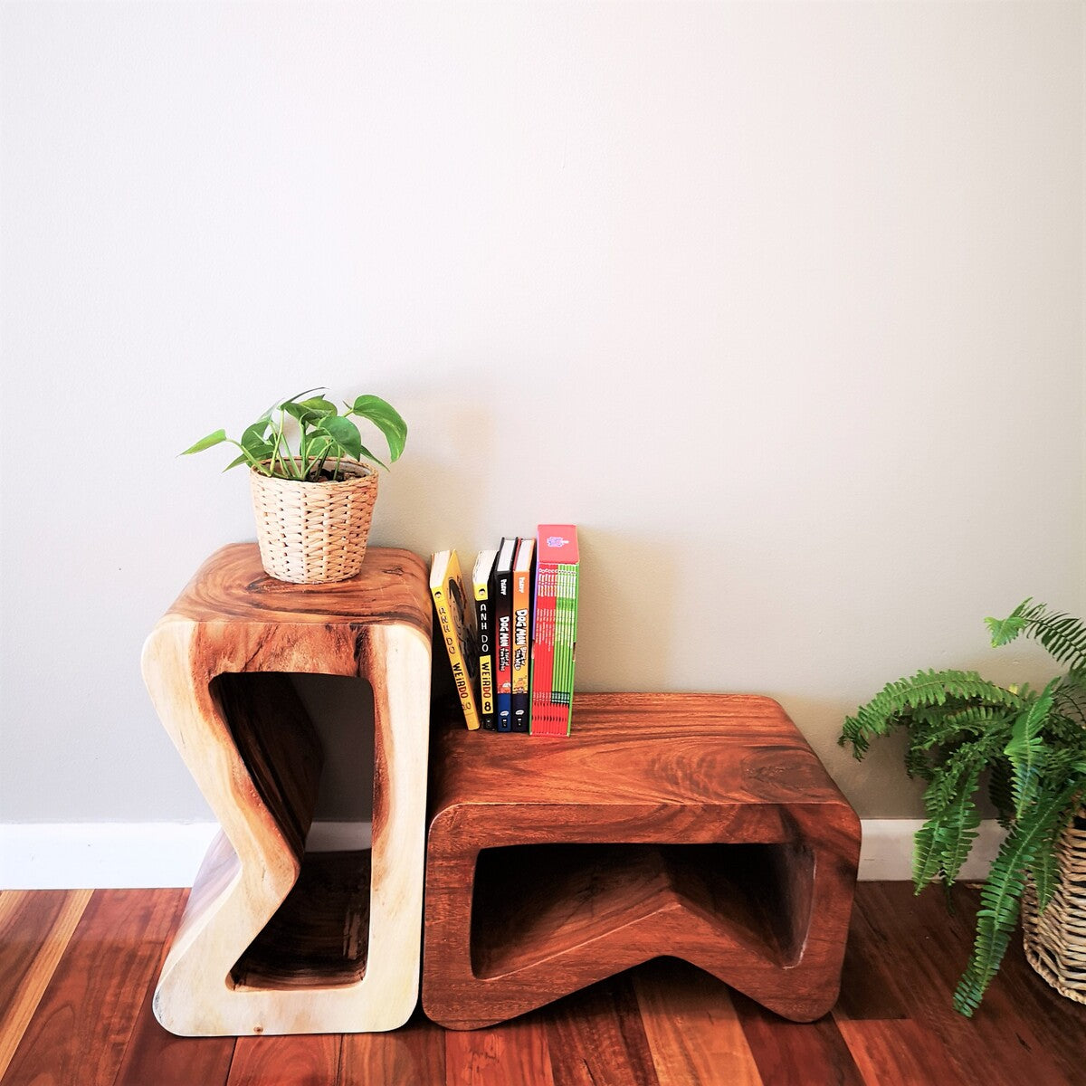 Hardwood Side Table / Bar Stool - HandmadeTimber Accent