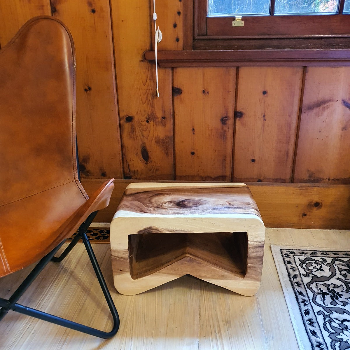 Hardwood Side Table / Bar Stool - HandmadeTimber Accent