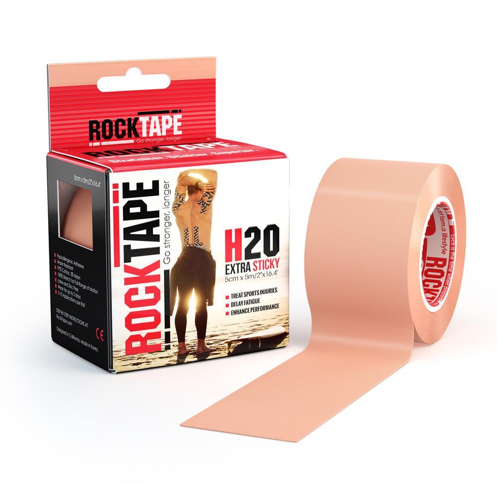 RockTape H20 Waterproof Kinesiology Tape 5cm x 5m Roll for Sports and Physiotherapy