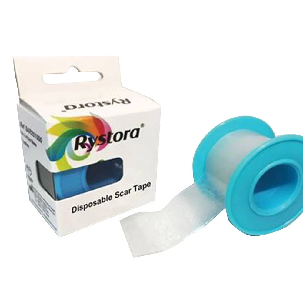 Silicone Scar Tape by Rystora - 25mm x 1.5m Reusable Sheet for Scar Removal & Management (C-Section, Surgery, Burns, Keloids & Acne)
