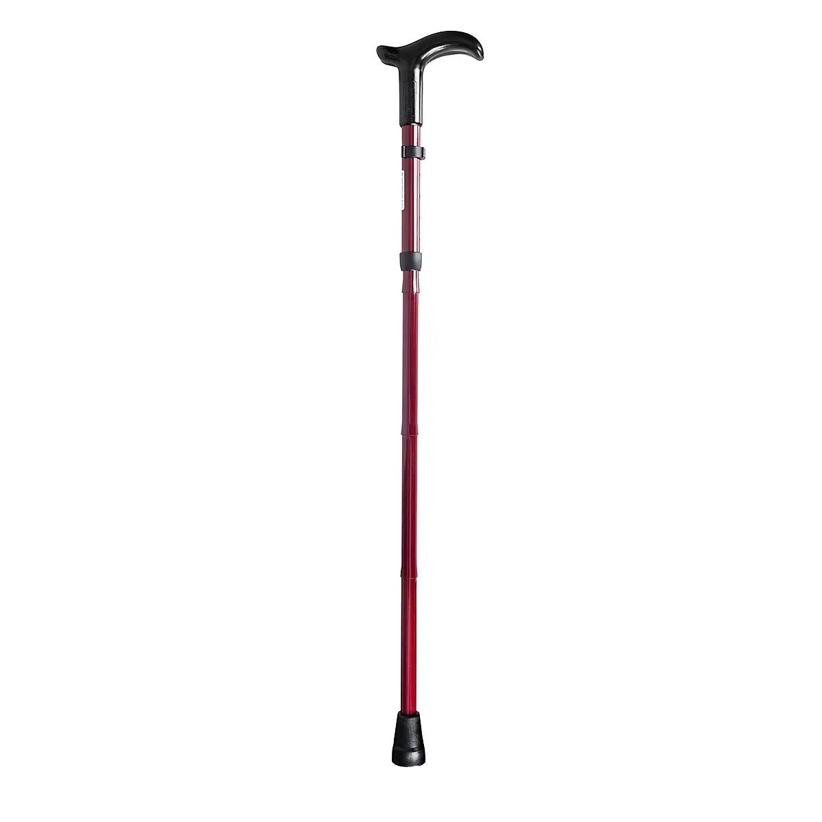 Rebotec Simplex Foldable Walking Stick with Derby Handle - Compact, Lightweight, and Height Adjustable Walking Cane for Enhanced Mobility