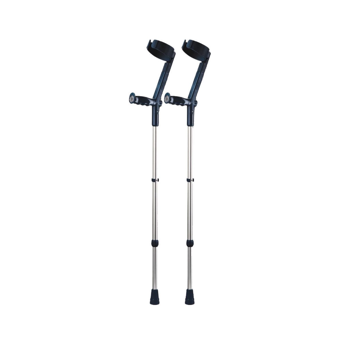 Forearm Crutches with Safety Cuff & Hinge - Adjustable Mobility Aid