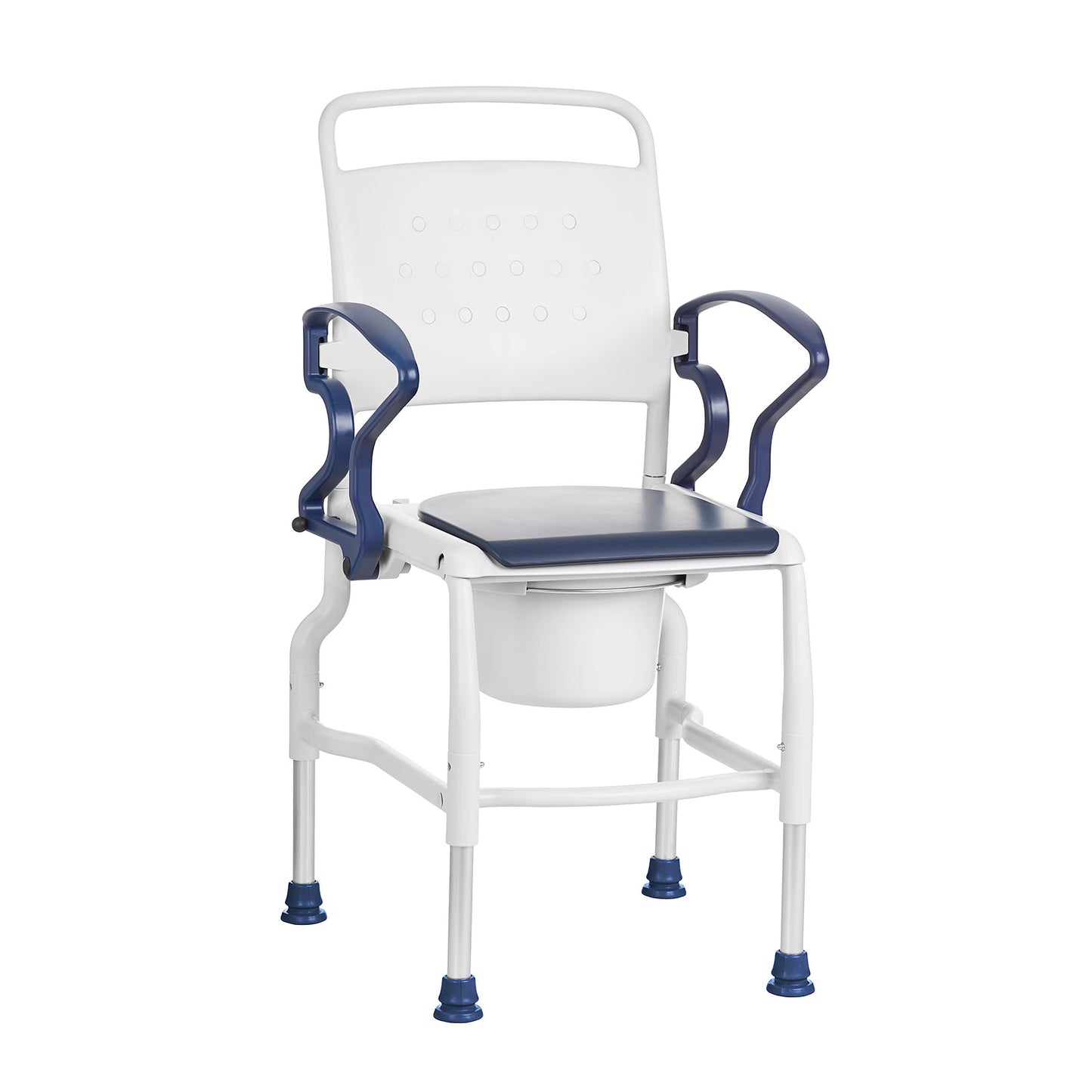 Bedside Commode Chair - Swing Armrests & Non-Slip Feet, 130kg Capacity